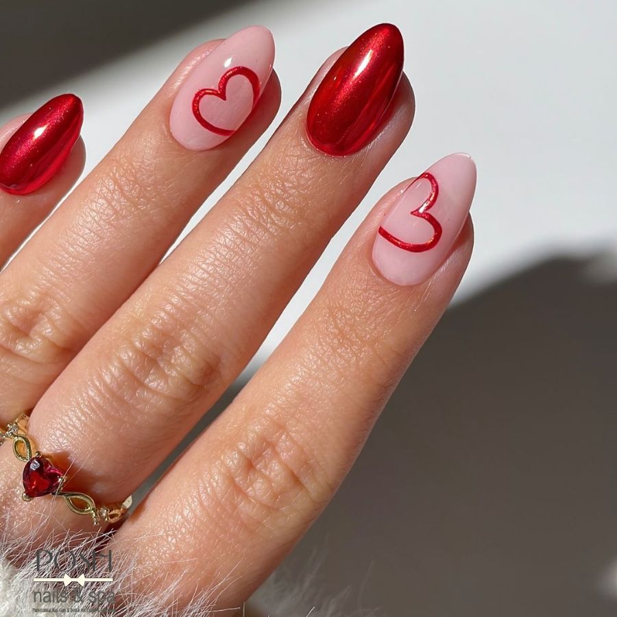 Valentine Nail Designs That Make Hearts Melt | Posh Nails & Spa Haslet TX